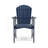 Outdoor Weather Resistant Acacia Wood Adirondack Dining Chairs (Set Of 2), Blue Navy Finish-150941762