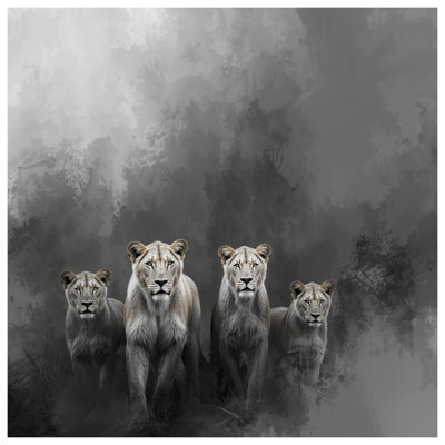 Tapisserie murale Lions