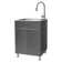 All-In-One 24.1" L x 21.3" W Free Standing Laundry Sink with Faucet