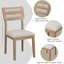 Ensemble de salle à manger classique avec table trapézoïdale et chaises ergonomiques Yukira