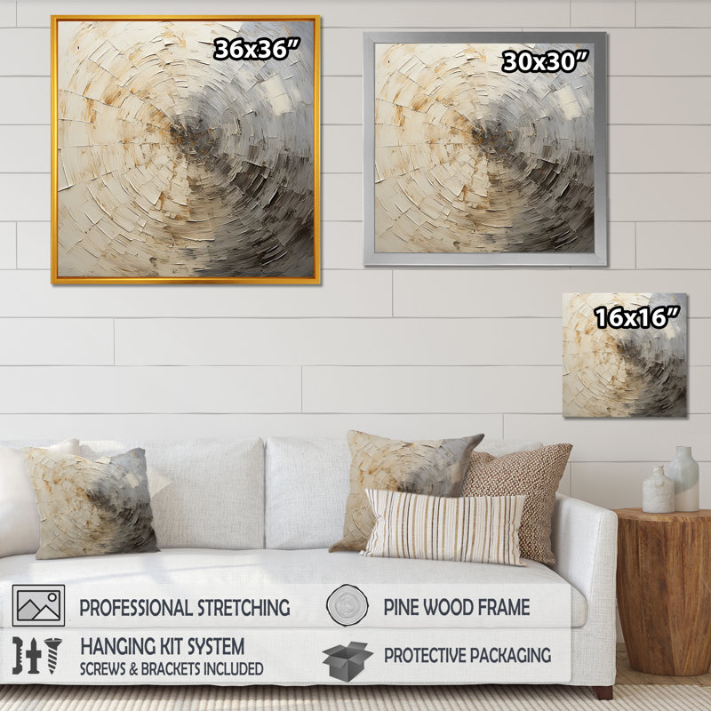 Clarhe - Abstract Spirals, reproduction d'art sur toile_106121, H 36 po x l 36 po x P 1,5 po