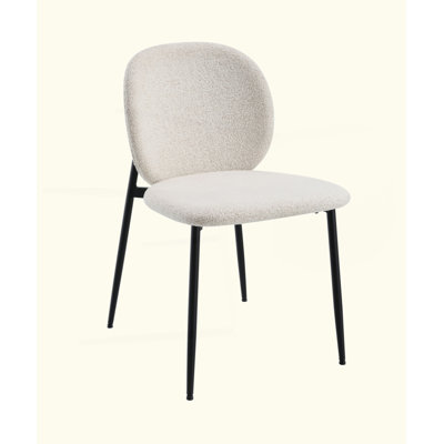 Ensemble de 2 chaises d'appoint Boucle & Black Finish