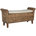 White Cushion / Brown Frame