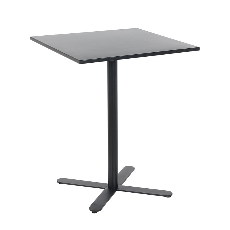 Square Outdoor Dining Table ,, Frosted Black, 29.5" H x 24" W x 24" L