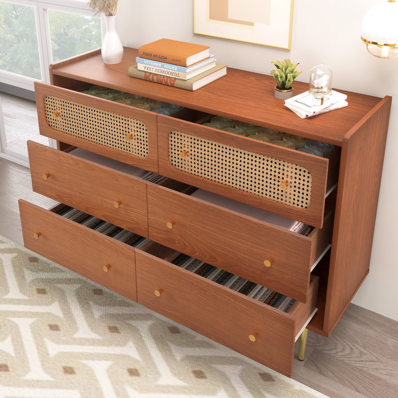 Ardingly 120cm W 6 - Drawer Chest of Drawers