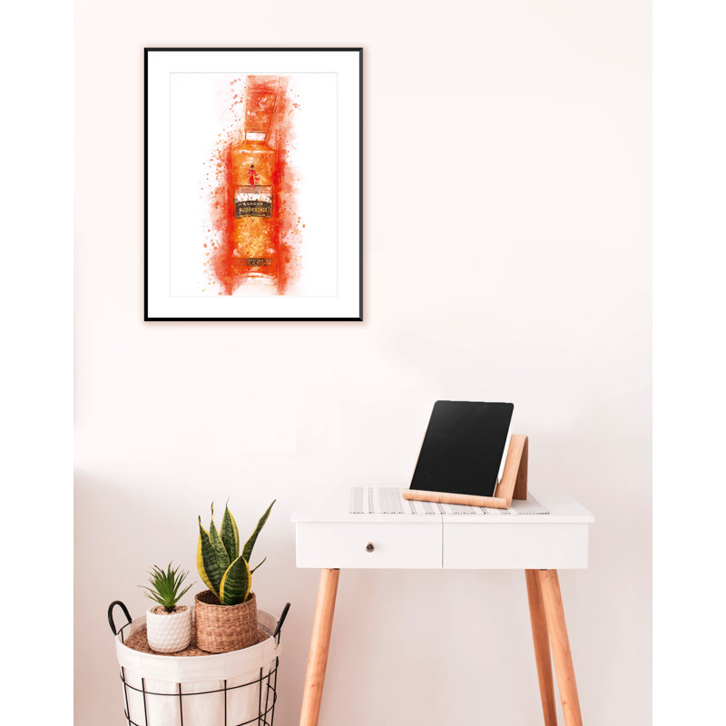 Blood Orange Gin - Single Picture Frame Print, 33" H x 28" W x 3" D