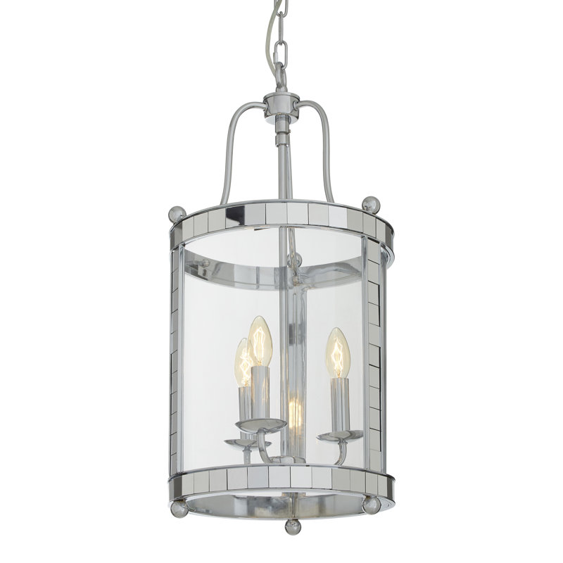 Madrona 3 - Light Chrome Lantern Pendant