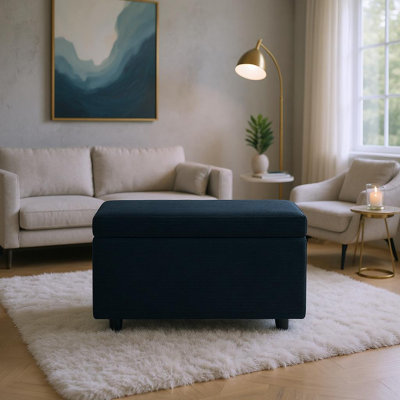 Repose-pieds multi-usage avec rangement - parfait pour l'organisation de la chambre à coucher, du salon et du vestibule