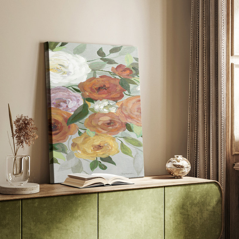 Mélange délicat II - Cavas enveloppés de galerie, H 48 po x l 32 po