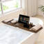Plateau de baignoire extensible en teck, plateau de bain en bois Spa-339970472