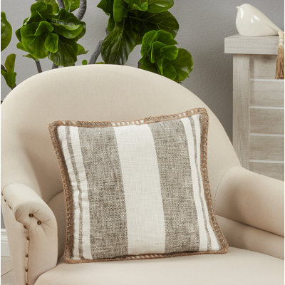 Aziza Collection Striped Cotton Throw Pillow