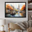 «Orange Canal Impressionistic Canal Loose», reproduction sur toile-286098864-286098849