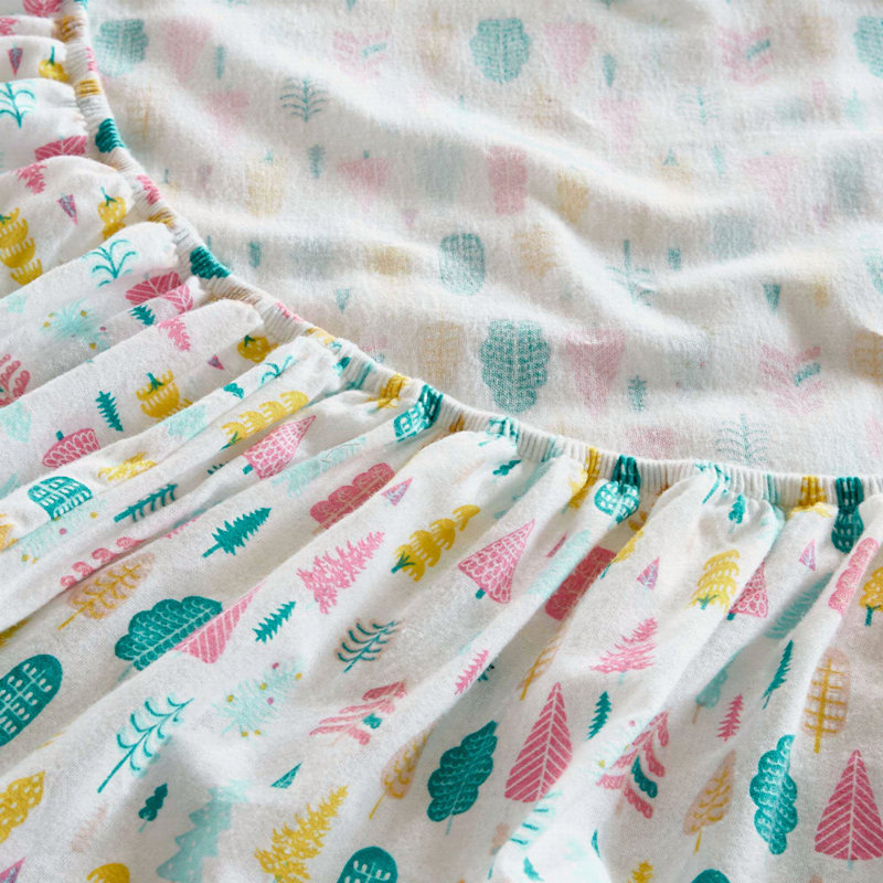 Ensemble de draps en flanelle de coton, Couvre-lit grand + 3 pièces supplémentaires
