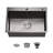 27"L × 19"W Drop-in Single Bowl Stainless Steel Kitchen Sink-122286232