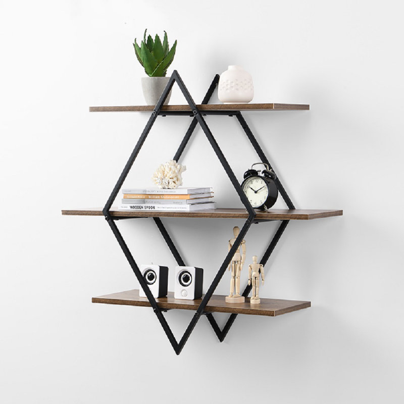Naponee 3 Piece Diamond Tiered Shelf