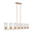 7- Light Dimmable Linear Gold Kitchen Island Pendant Light