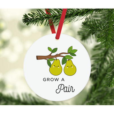 3.5'' Wood People Holiday Shaped Ornament