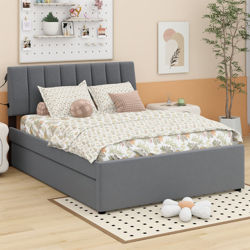 Upholstered Panel Bed