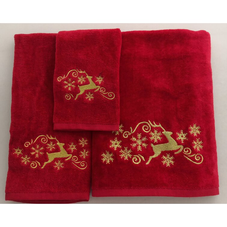 The Holiday Aisle® 100% Cotton Bath Towels & Reviews