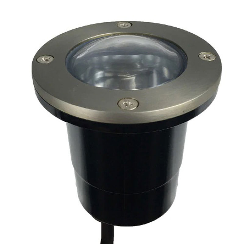 Low Voltage Well Light, Satin Nickel