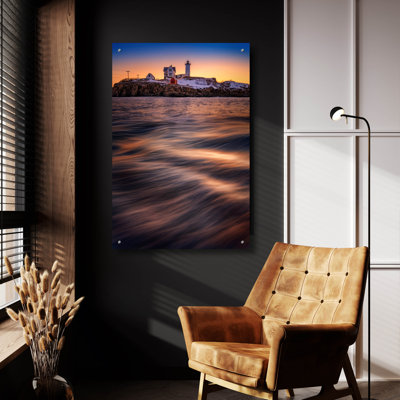 «The Guardian Of Cape Neddick» par Rick Berk, art mural en verre acrylique