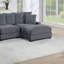 Repose-pieds en velours côtelé 1pc