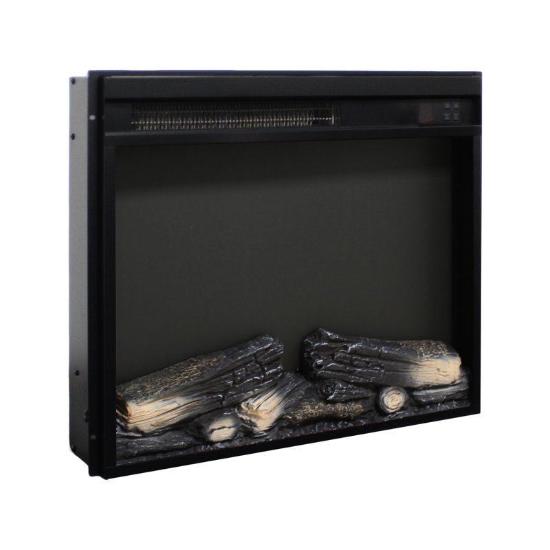 Foyer électrique encastrable de 23 pouces avec radiateur ultra mince et réaliste avec télécommande et minuterie de protection contre la surchauffe / chaleur de 1400 W, 5000 W par heure, 11 réglages de température, 50000 heures, source DEL 4