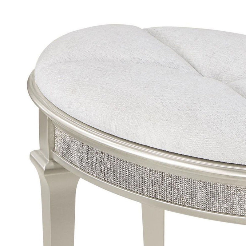 Solid + Manufactured Wood Accent Stool