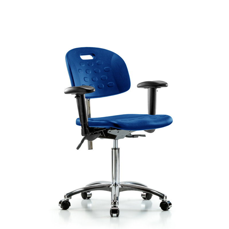 Chaise de salle blanche en polyuréthane Newport, Roulettes