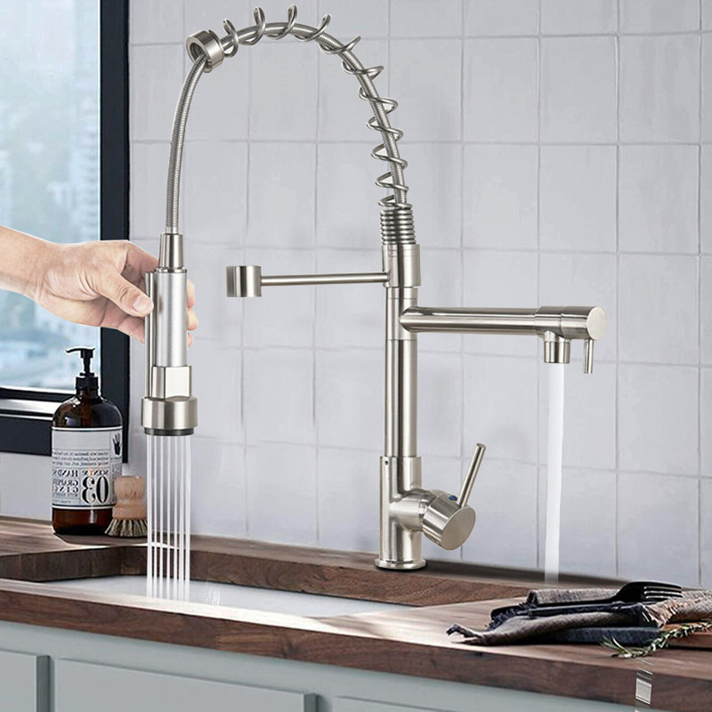 Belfry Kitchen Keenes Pull Down Kitchen Faucet