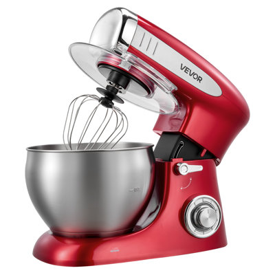 7.4 Qt Tilt Head Stand Mixer 500W Electric Dough Mixer, 6 Speeds with Pulse Food Kitchen Mixer with Stainless Steel Bowl, Splash Guard, Dough Hook, Whisk, Beater, for Baking Mixing