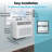 R.w.flame 12,000 Btu U-shape Window Air Conditioner - 6 Functions With Remote, Ultra-quiet Cooling For Bedrooms/home Offices/dorms