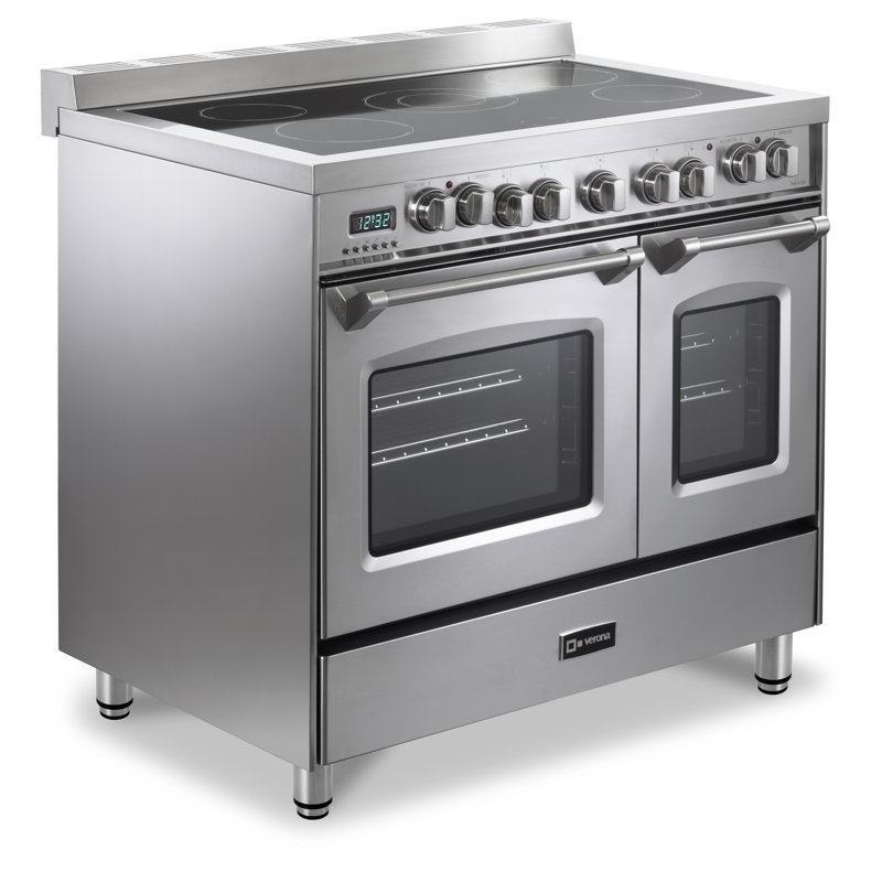 Cuisinière électrique Verona Prestige Series 36 pouces avec 5 éléments rayonnants, Acier Inoxydable