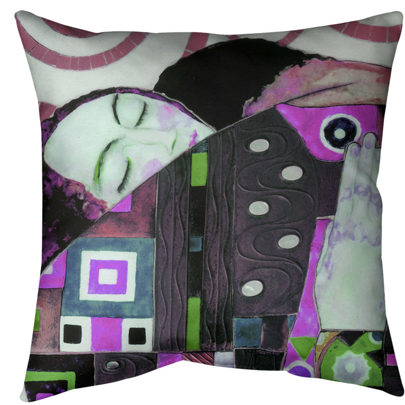 Coussin de jeté, Duvet synthétique, 20 po x 20 po, Rose