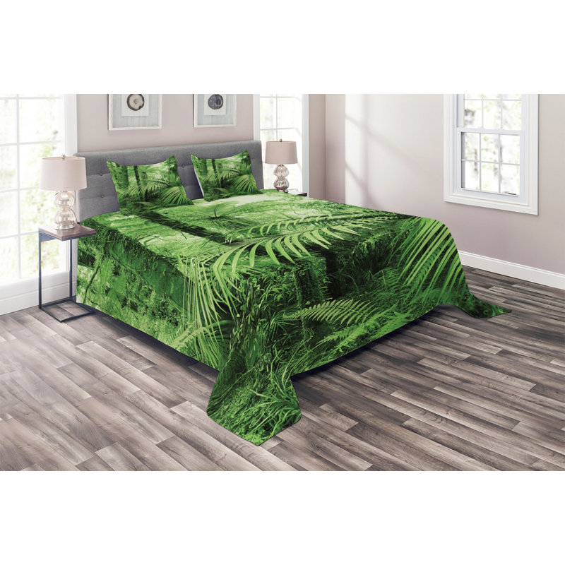Forest Coastal Polyester Coverlet