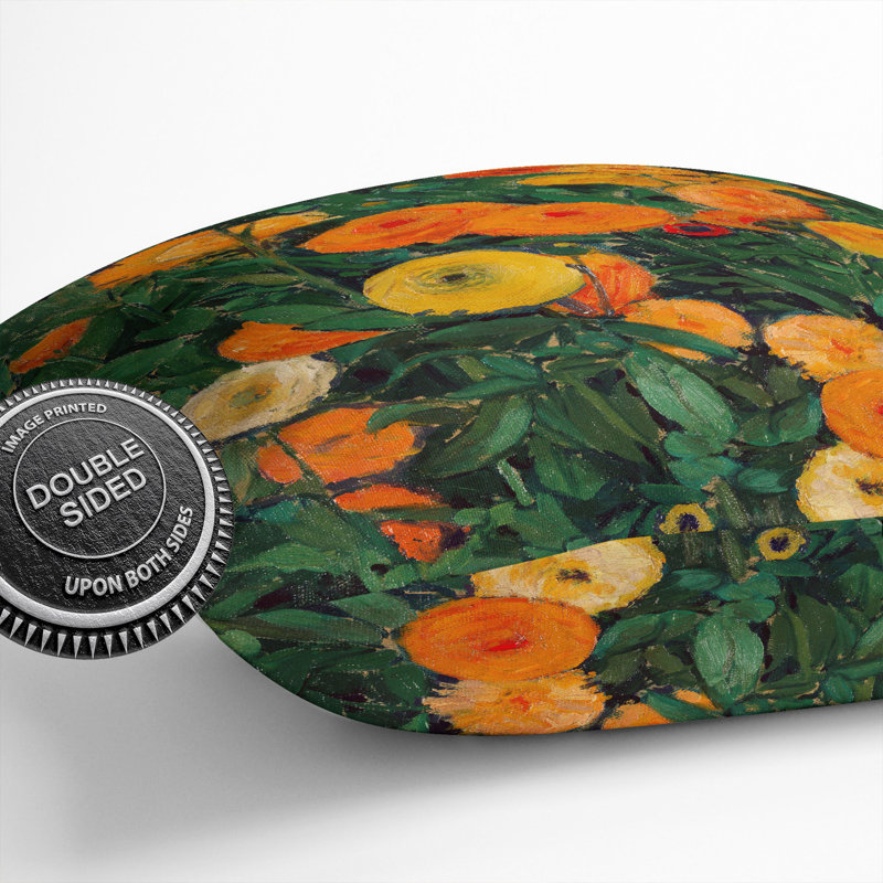 Marigolds Square Throw Cushion, 40cm H x 40cm W x 15cm D