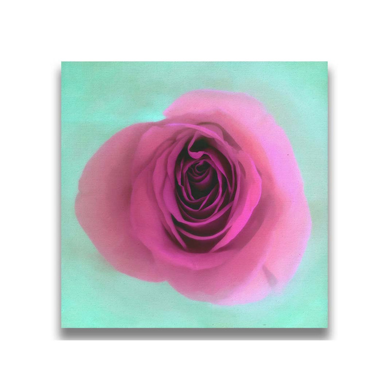 Rose par Hal Halli. Estampe numérique, Toile tendue, Ne s’applique pas, H 30 po x l 30 po