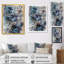 «Blue and Flowers Bouquet interprétation», impressions sur toile-88525070-110955999