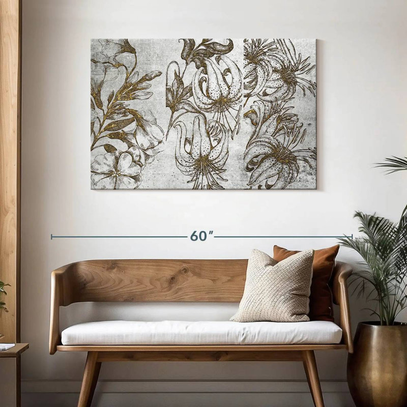 Fleurs de lys Harnek, H 30 po x l 45 po