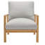 Fauteuil de jardin en bois d'eucalyptus Orlean