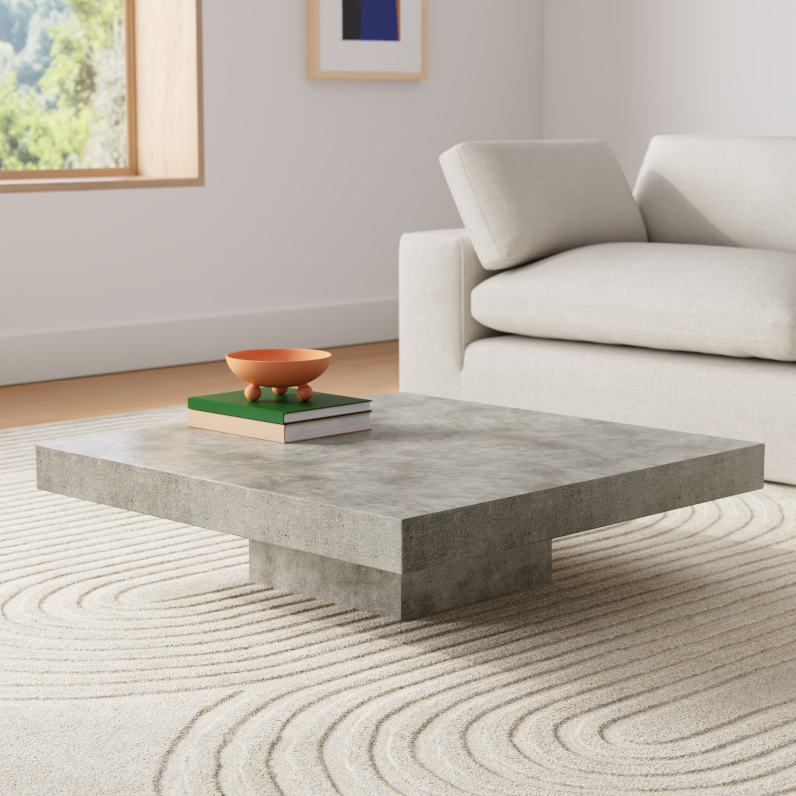 Dove 43" Pedestal Coffee Table