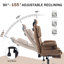 Fauteuil de bureau massant et inclinable à massage avec dossier pour soulager les maux de dos à 155 ° - Brun-117530034