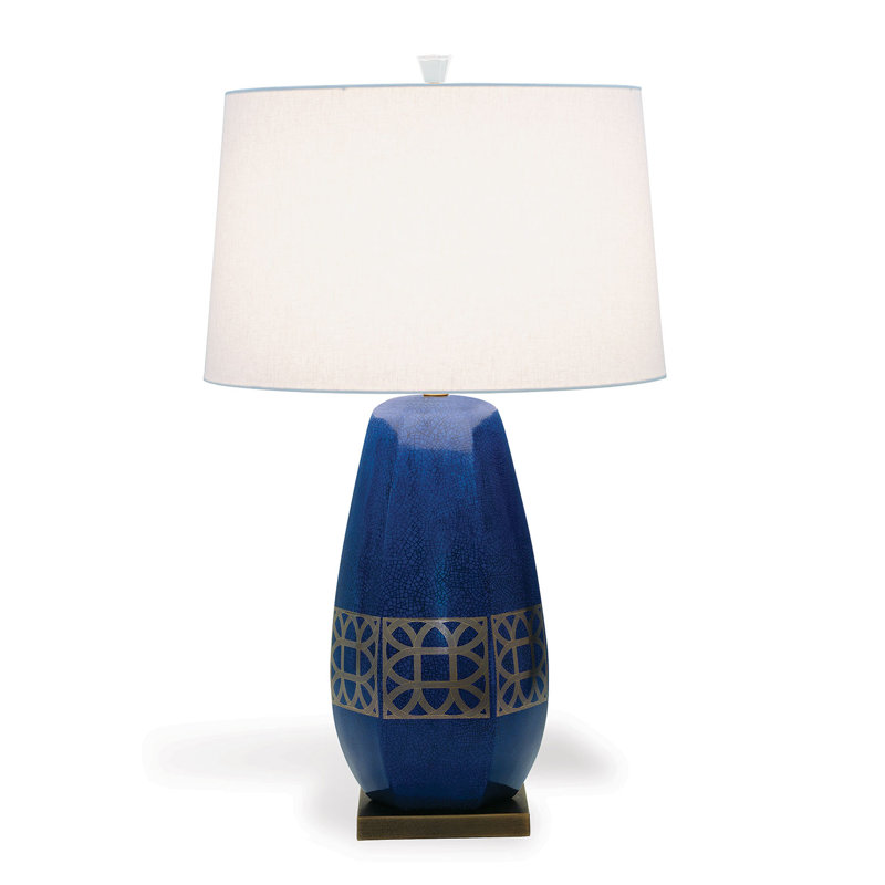 Lamerie Blue Table Lamp 32" H