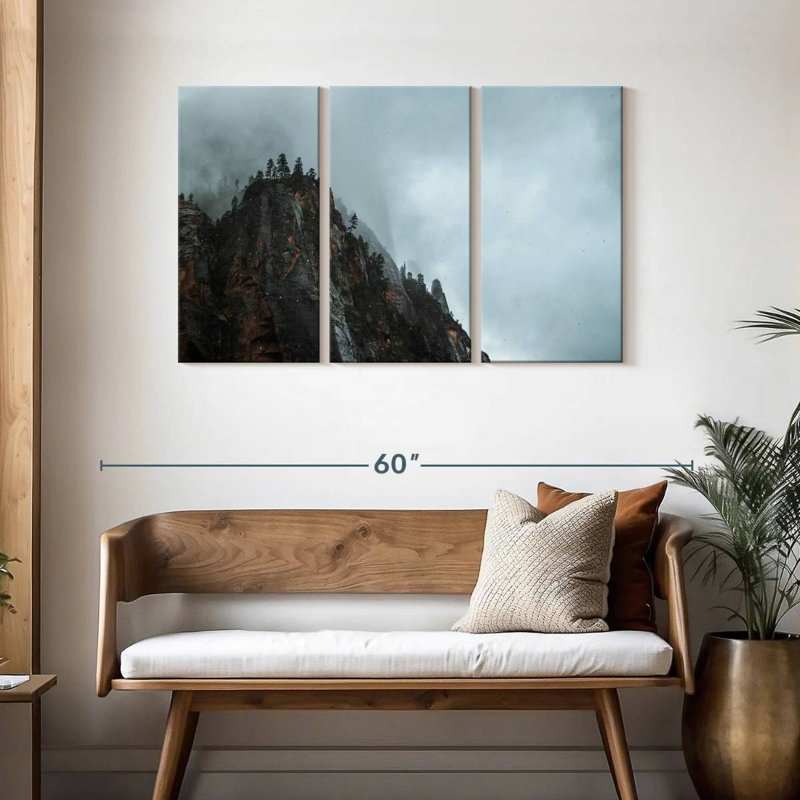 Alvord Foggy Rocky Mountain Peak, H 28 po x l 45 po