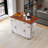 53.5'' Wood Farmhouse Kitchen Island With Power Outlet-627114755