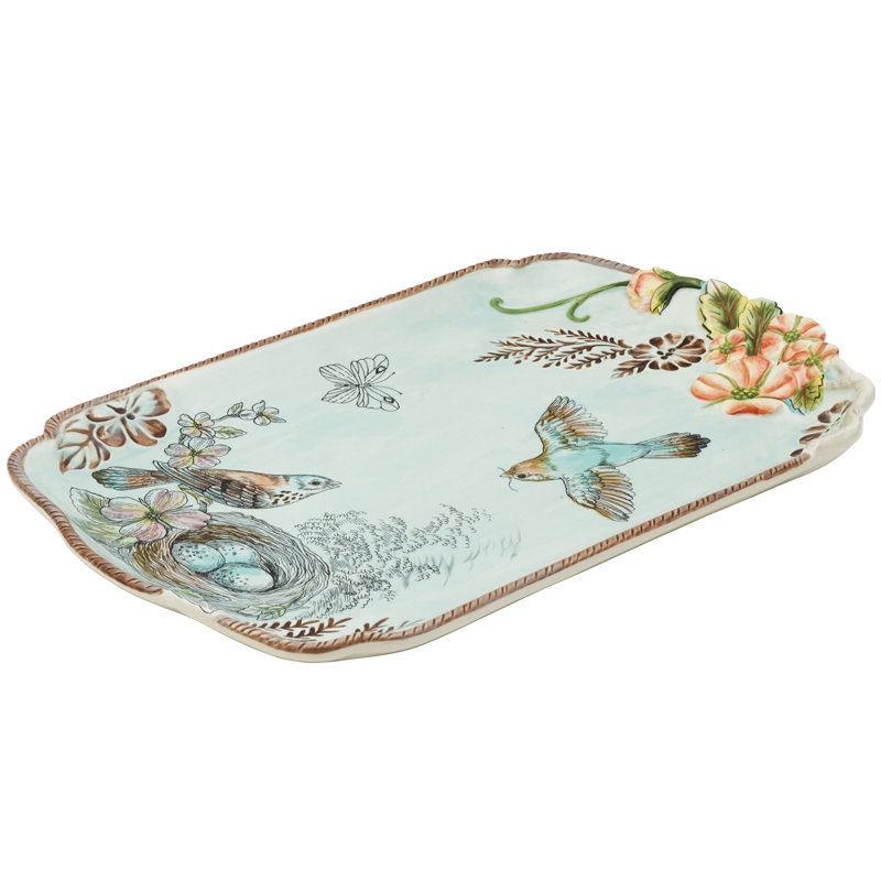 Fitz And Floyd English Garden Serving Platter