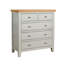 Easton Fully Assembled Painted Solid Wood with Oak Veneer 5 Drawer Chest Storage Unit-106321104