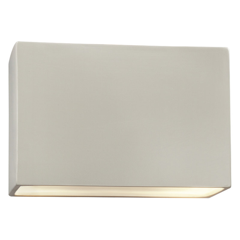 Applique murale encastrée 1 lumière à intensité variable Durso, Blanc mat, DEL, H 10 po x l 16,5 po x P 4 po