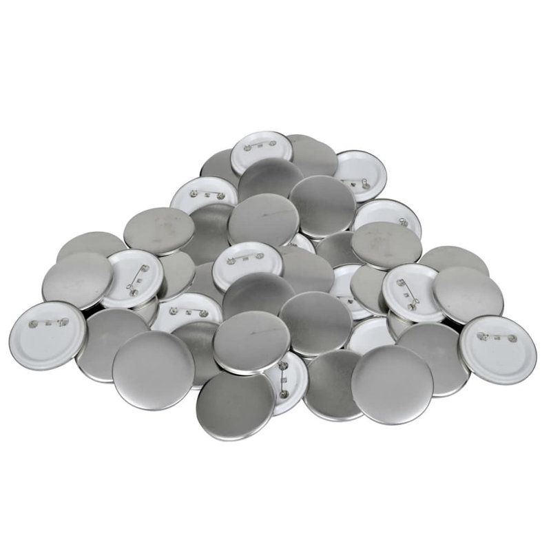 500 Pcs Pinback Button Parts 1"