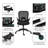 Foldable Mid-Back Mesh Ergonomic Office Chair with Adjustable Arms Space Saving-2089540636